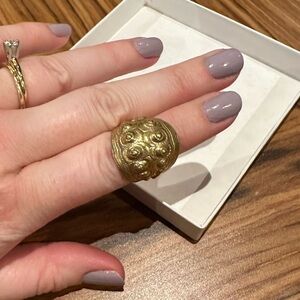 Mignon Faget Brass Imperial Sea Urchin Ring - Size 5.75